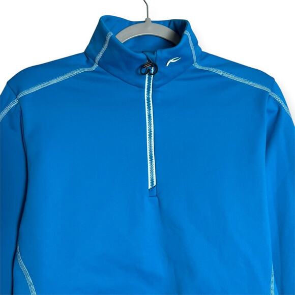 KJUS Half Zip Pullover Fleece SIZE 42 XL Blue Sweatshirt Activewear - Picture 9 of 12